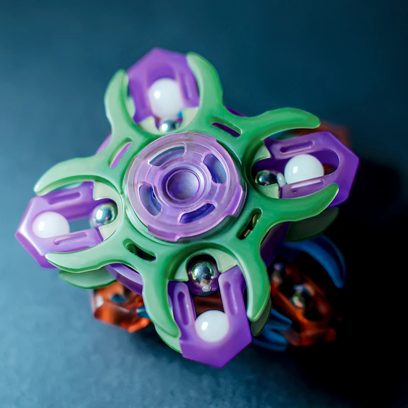 창의적인 PC EDC 핸드 스피너 마그네틱 오픈 아머 투리프 피젯 스피너 스트레스 해소 장난감 ADHD 집중력 향상 장난감 사무용품