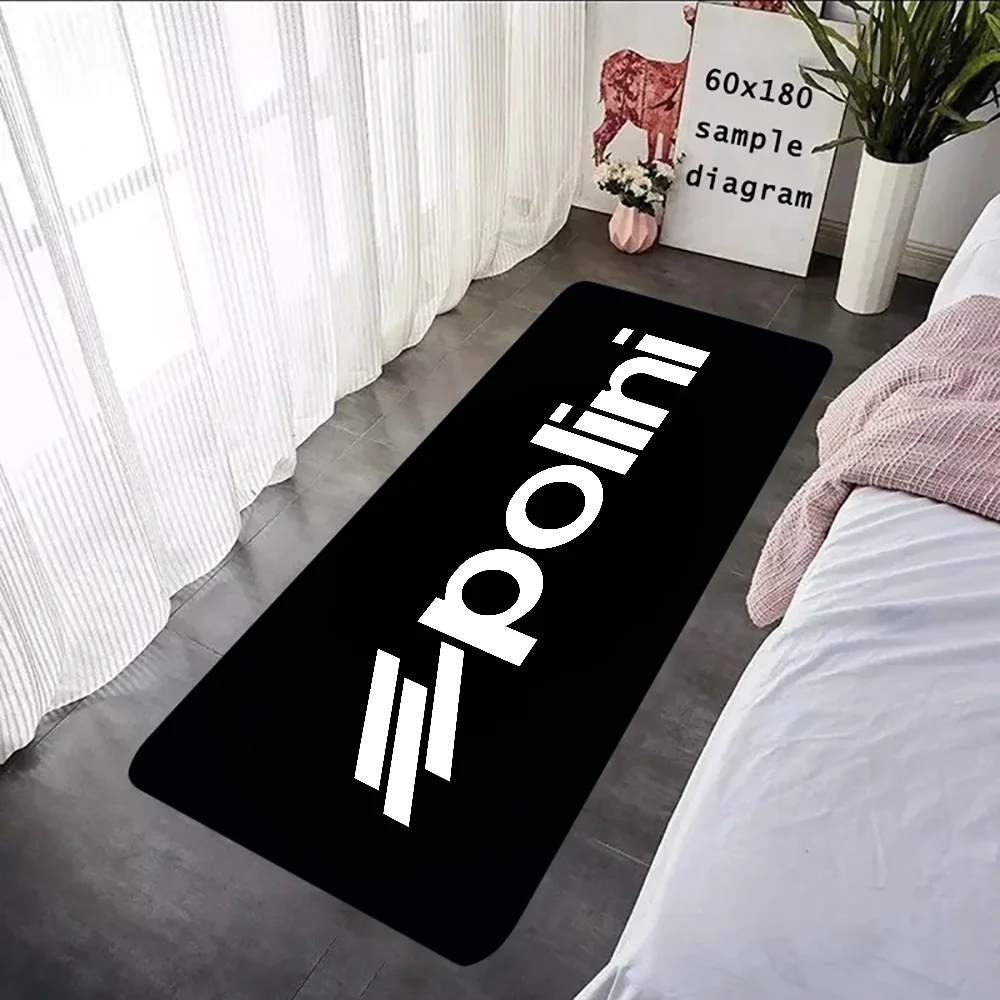 P-Polini-이탈리아 S-스쿠터 레이서 바닥 매트 그래픽 인쇄 플란넬 Doormats 욕실 주방 입구 카펫 홈 장식