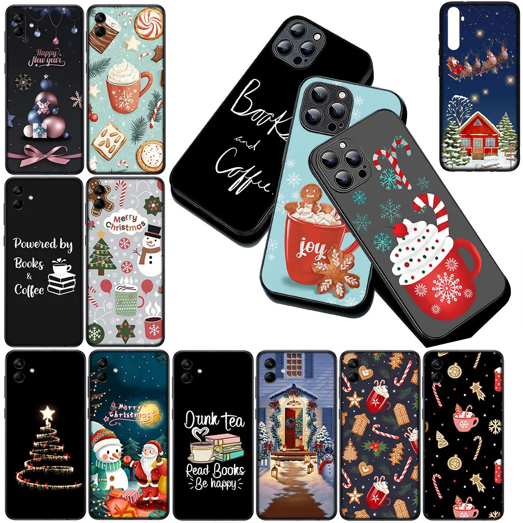 Christmas-Themed 'But First, Coffee' Phone Case Cover