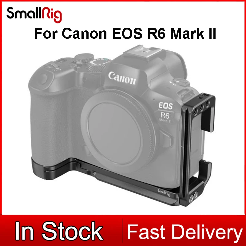Gabbia Per Fotocamera Con Staffa A L Smallrig Per Canon Eos R6 Mark Ii / Eos R5 / Eos R5 C / Eos R6 Piastra Verticale A Forma Di L