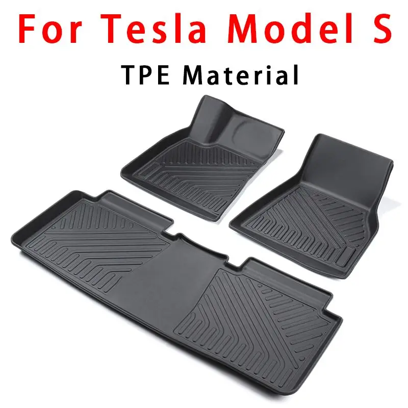 

Fully Surrounded Special Foot Pad For Tesla Model S X Waterproof Non-Slip Trunk Floor Mat TPE Modified Accessories 2016-2022