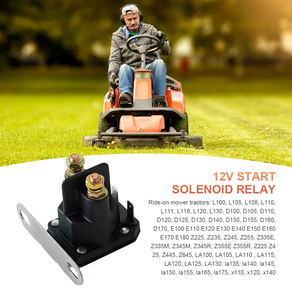 12V Motorcycle Electromagnetic Starter Relay Universal 4-pole Starter Solenoid Relay for BRIGGS STRATTON Motorboat Lawn Mower