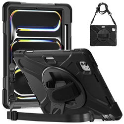 Kids Shockproof iPad Case with Pencil Holder - Pro 12.9 2018 - 2022 (Black)