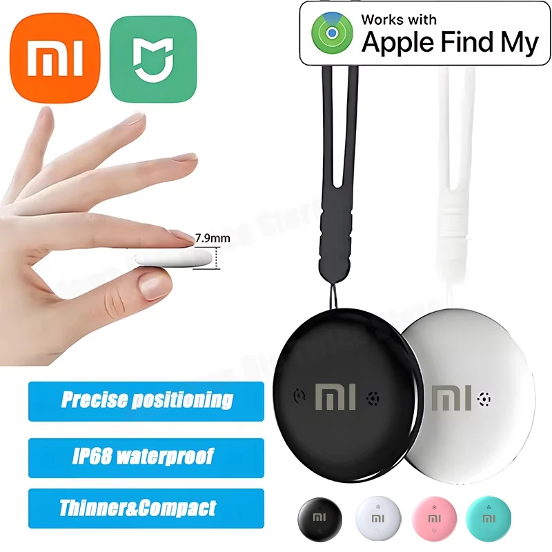 Xiaomi Air Tag Bluetooth Tracker Work With Apple Find My Global Positioning Smart Tracker For Key Wallet Anti-lost Device