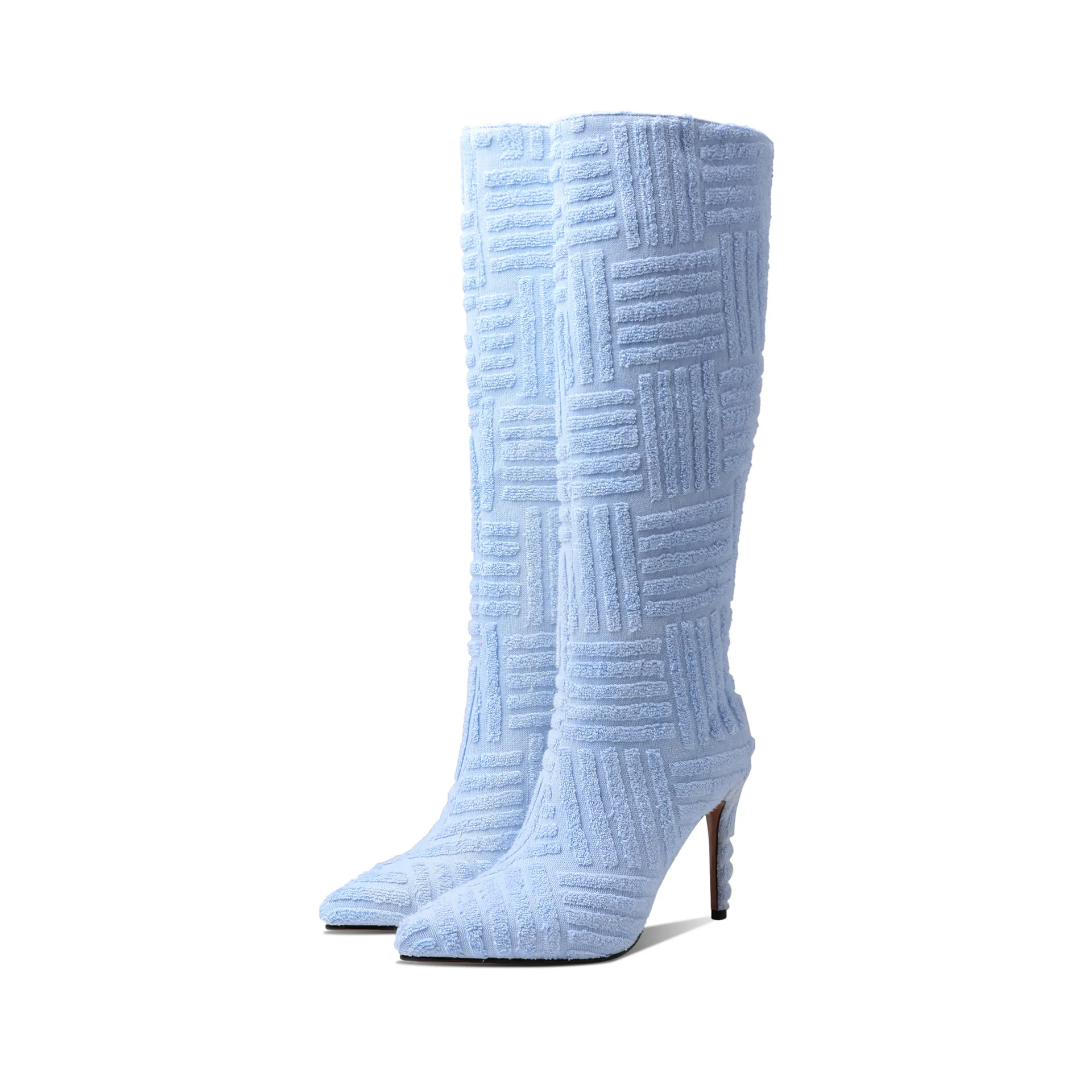 

Pointed Toe Stiletto Heels New Style Boots Knee High Boots Autumn Winter Sexy Warm Botas Botas Fashion Women Elegant Shoes