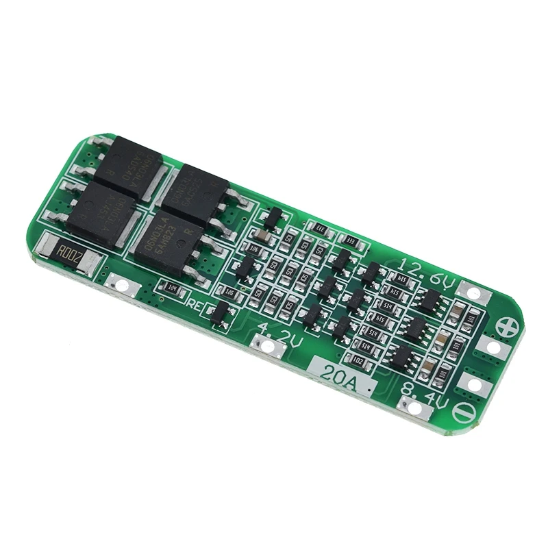 DIYTZT 1/3/5PCS 3S 20A Li-Ion Lithium Batterie 18650 ladegerät PCB BMS schutz bord 12,6 V zelle 59x20x3,4mm modul – Detail 5