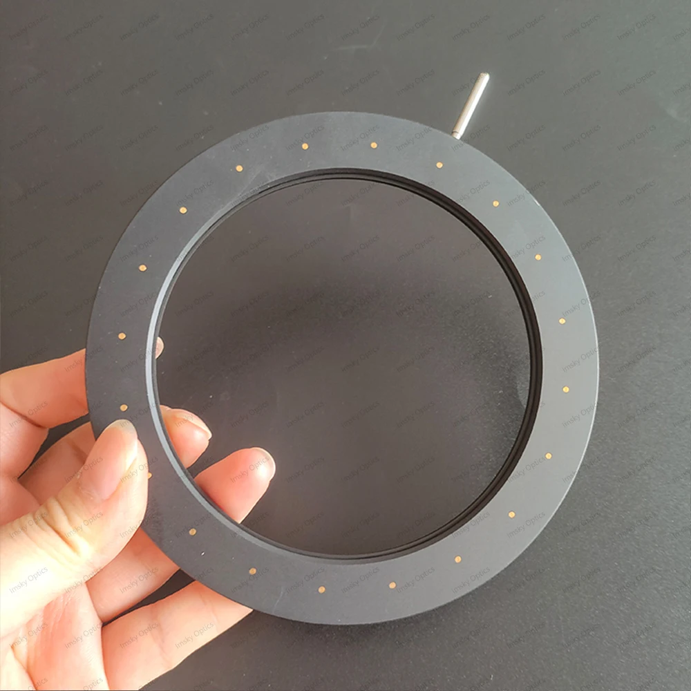 Adjustable Aperture 6-98mm Mechanical Iris Diaphragm 1PC for Microscope Camera Lens Module DIY Retrofit Adapter Ring Outer 130mm