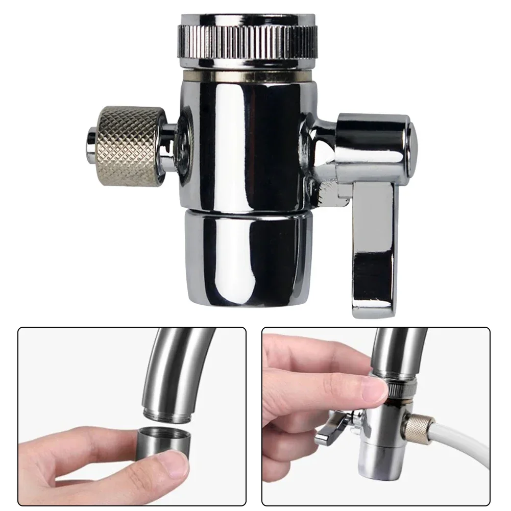 Faucet Diverter Valve M22 Above Counter Water Filter for 1/4" RO Tubing Water System Home Appliance Accessories water purifier faucet water filter accessories replacement 1pc