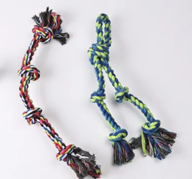 2Pcs Heavy-Duty Rope Knot Dog Toys for Large Breeds – Dental Health Chew & Interactive Tug of War Play 60cm 48cm 5