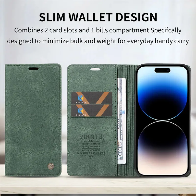 Leather Wallet Flip Stand Phone Case Cover