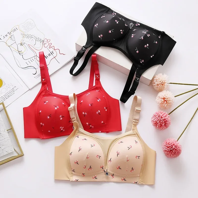 

Autumn and Winter Underwear Big Chest Small Explosion Anti-sagging Adjustment Type Retraction Breast Gathering Type Bra