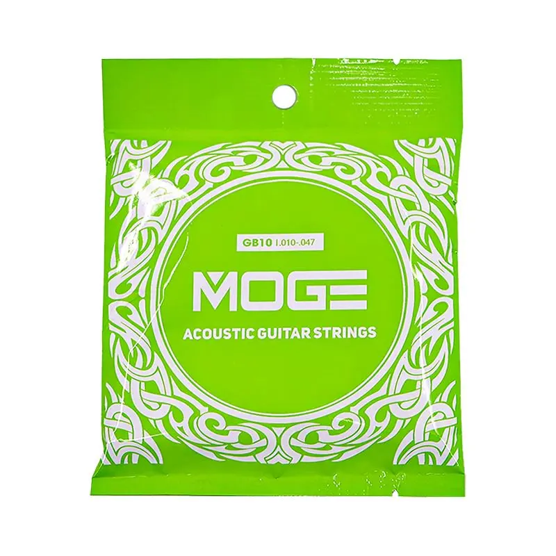Premium Brass String Acoustic Guitar Strings with Hexagonal Carbon Steel Core Coating
