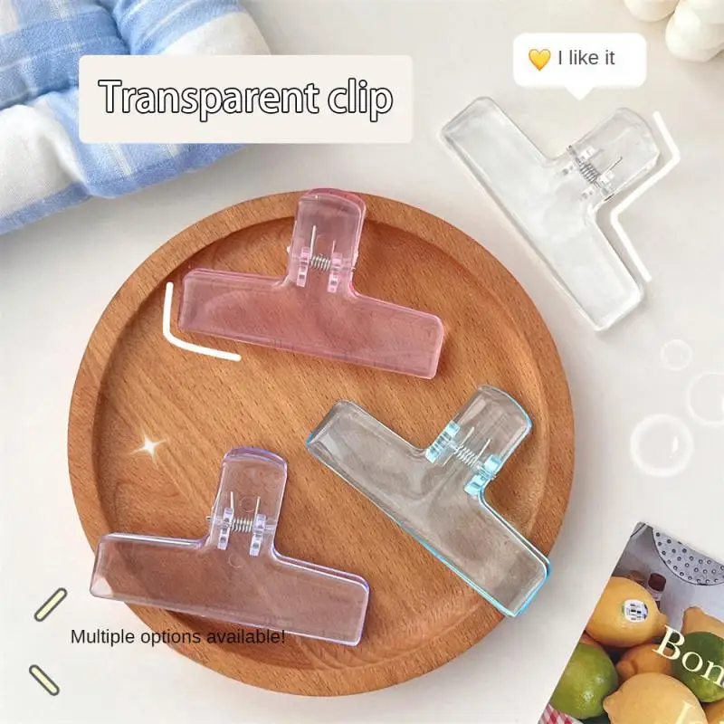 Paper Clips Binder Clips Book Clips Mini Bookmark Memo Holders Ins Transparent Binder Clips