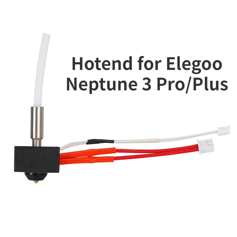 

For Elegoo Neptune 3 Pro/Plus/Max 24V40W Hotend Kit Heatbreak Heated Block Heating Rod Thermistor PTFE Tube Kit Extruder Part