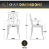 Outdoor Bistro Set 3 Piece Outdoor Bstro Table and Chairs Set Table with Umbrella Hole, Cushions, Cast Aluminum Patio Furniture 3