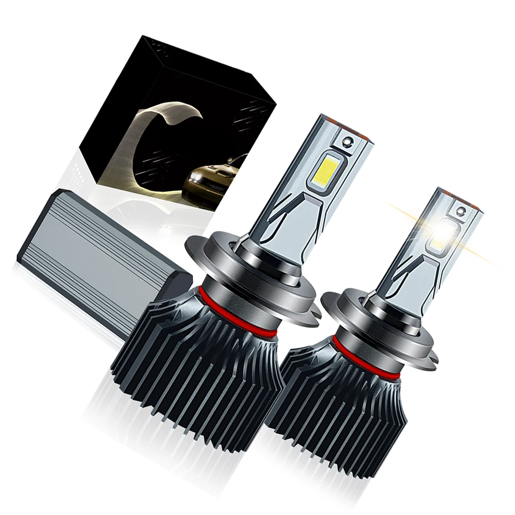 

2 Pieces H7 LED Lights Car 8000LM Automobile Lamps Riding Accessories