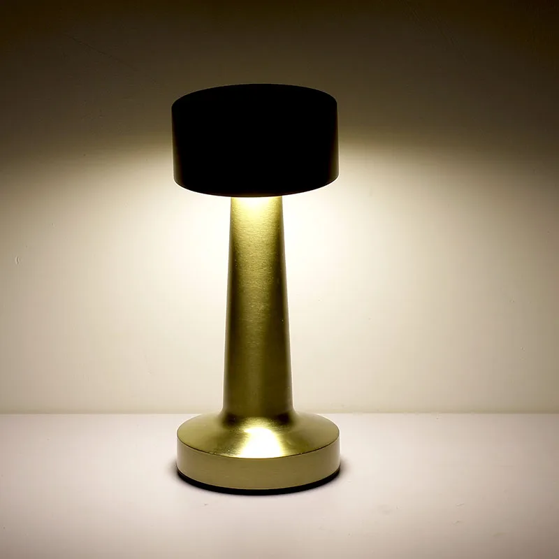 Description Picture 4 of itemMetal Touch Rechargeable Night Lights Bedroom Retro Table Lamp Decor for Bar Coffee Table Restaurant Decoration Light Desk LT013
