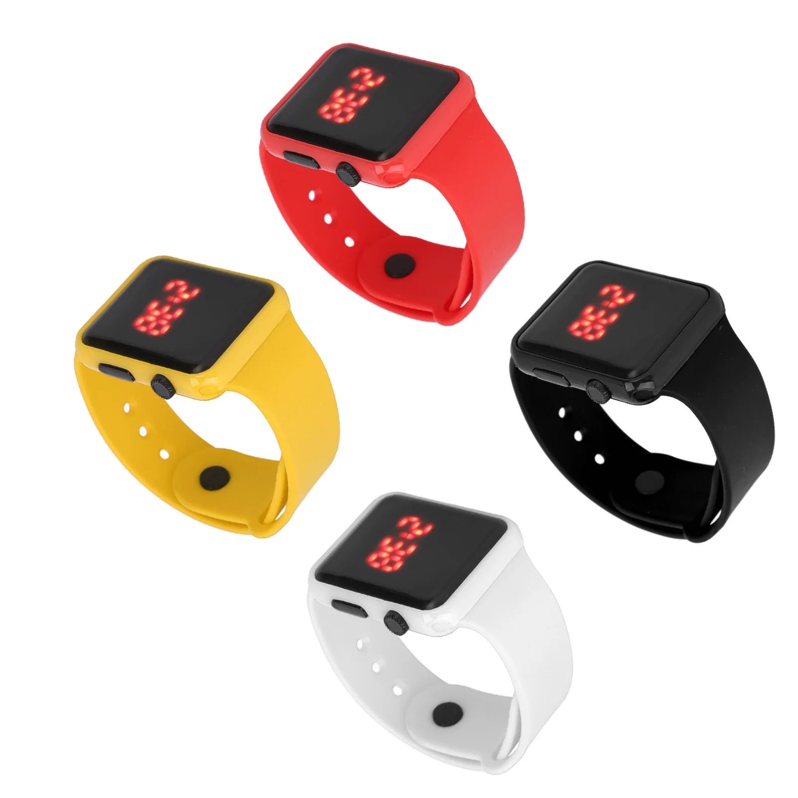 LED Digital Watch Sport Watch LED Screen Quadrate Shape Backlight Design Digital Kids Watch for Leisure Activities Digital Watch