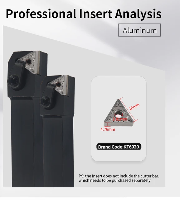 Set Portautensili Per Tornio Con 10 Inserti WNMG080404 - Diametro Stelo 16mm, Per Lavorazioni Precisione - Foto 6