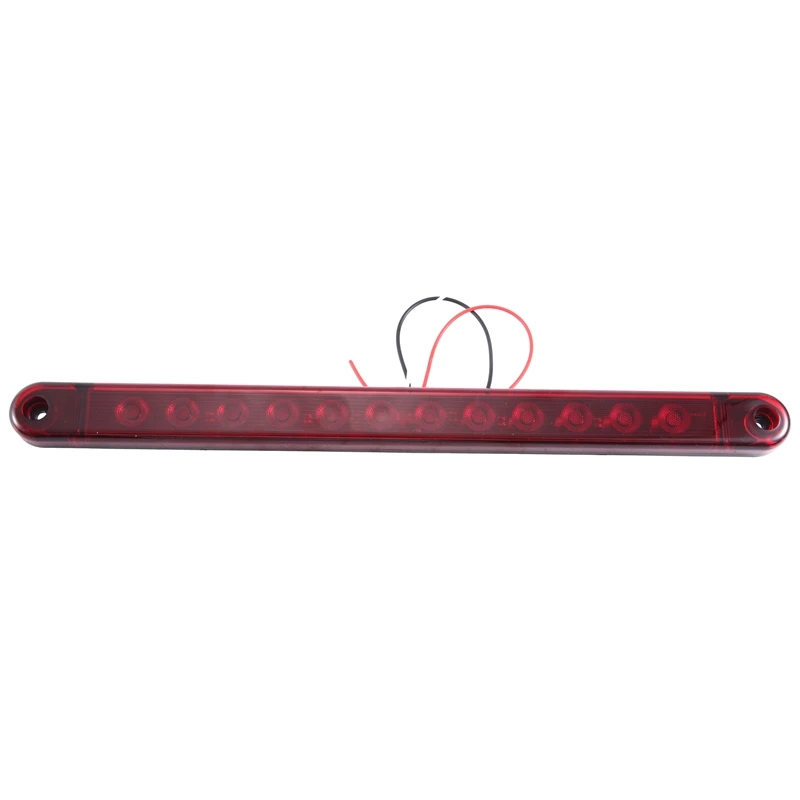 12Led Stop Light Tail 12V Brake Lamp Bar Truck Trailer Truck Bus Brake Identification Lights Parts