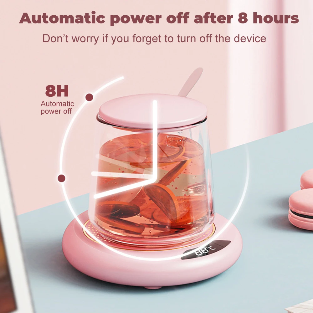Heating Coaster Mug Warmer Electric Cup Heater Milk Tea Water Cup Constant Temperature for Home Office Coffee