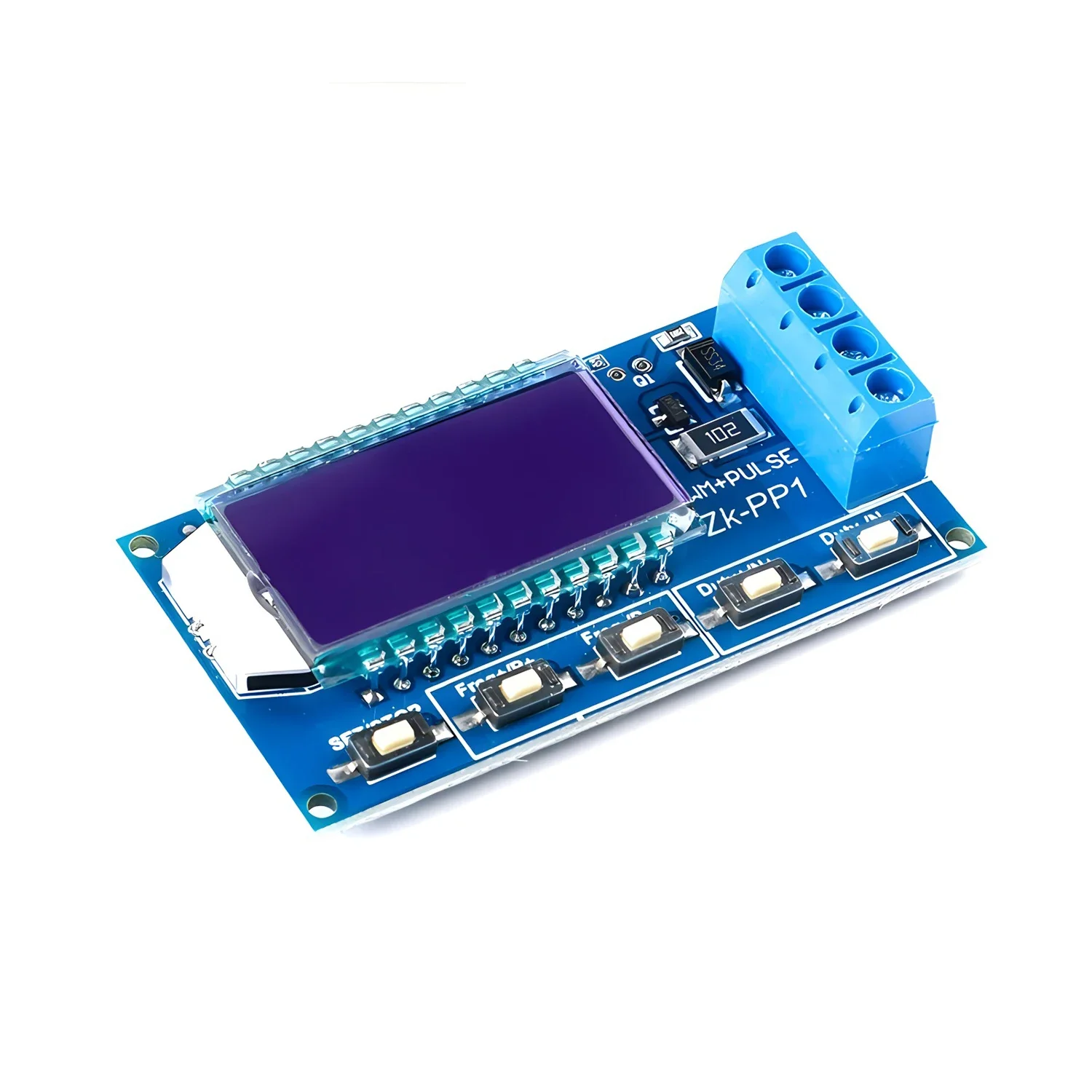 ZK-PP1 LCD Dual Model Signal Generator Square Wave 1Hz-150KHz PWM Pulse Generator Module Frequency Duty Cycle Adjustable 4
