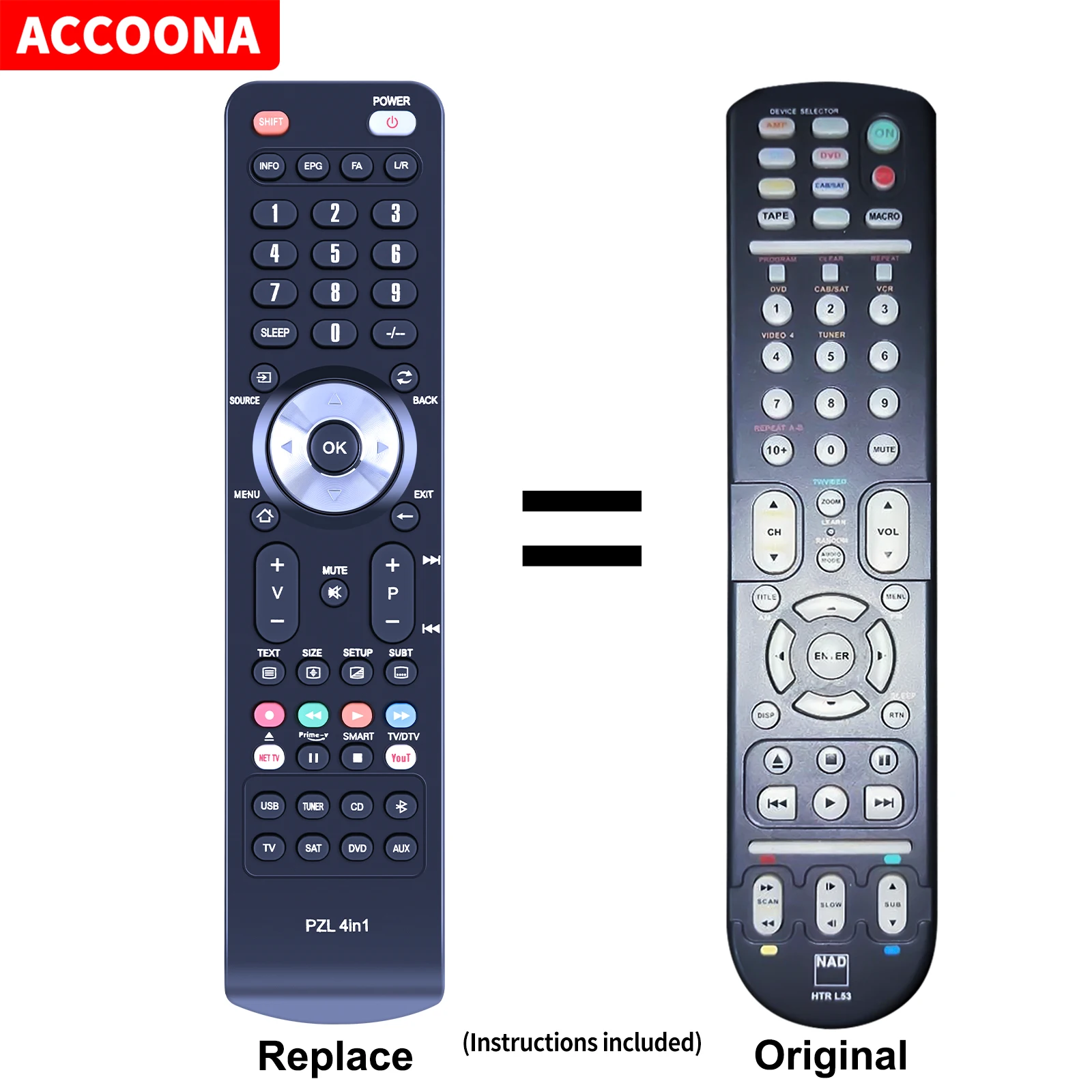 Telecomando Per Nad Htr L53