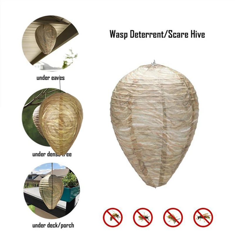 

Wasp Lantern Nest Bait Fake Beehive Hanging Insect Repellent Effective Pest Control Natural Insect Trap Accessories