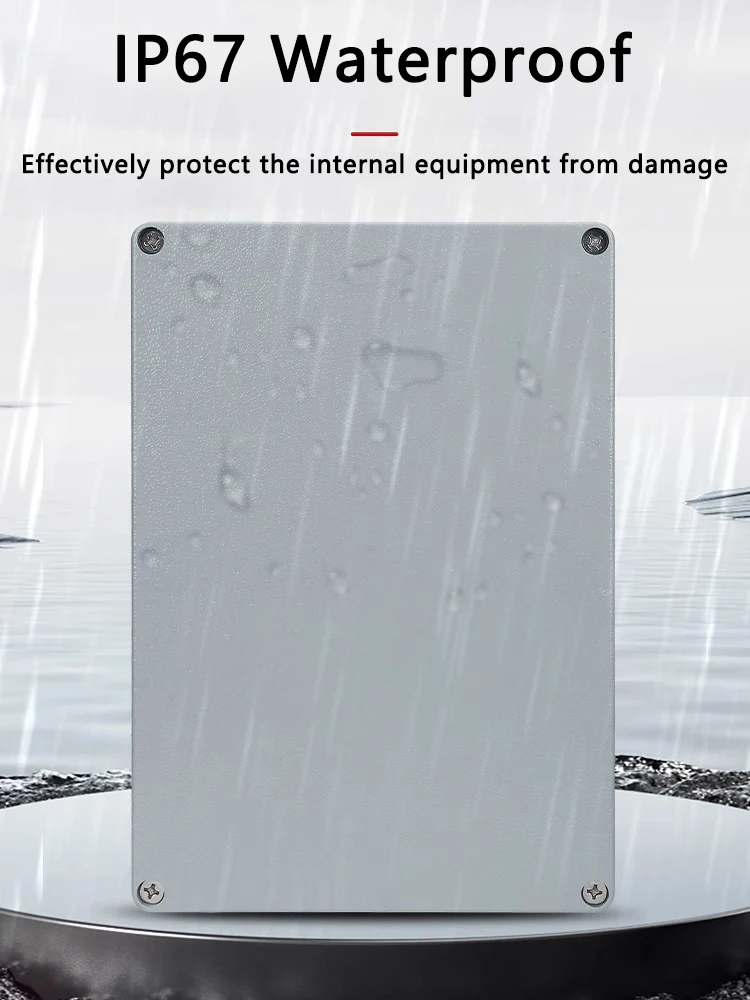 Waterproof Aluminum Electronics Housing - IP67 Outdoor Metal Junction Box
