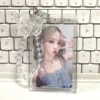 SKYSONIC Crystal Acrylic Card HoIder Set Cool Pendant Idol Postscards Storage Keychains Bus ID Cards Organizer Photo Cards Frame 3