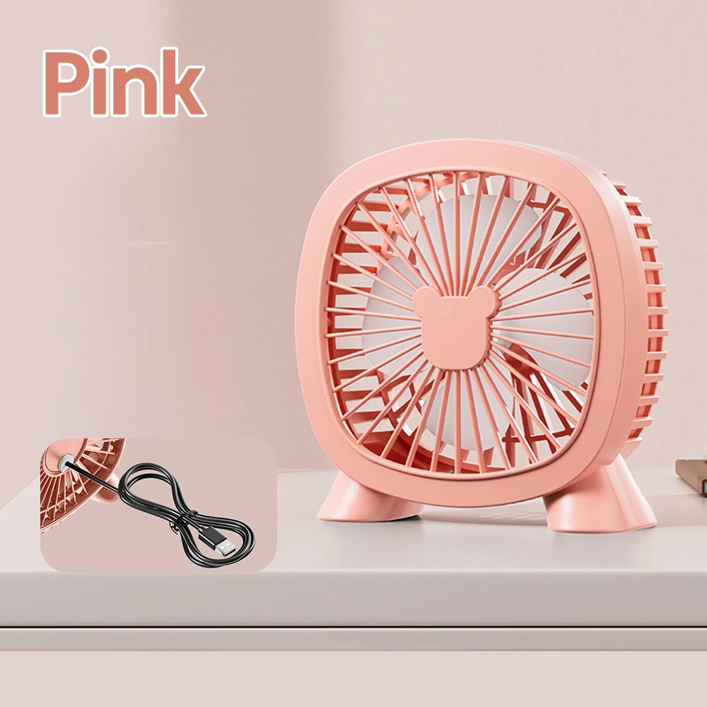 Portable Mini Electric Fan - Silent USB-Powered for Home, Office, and Travel