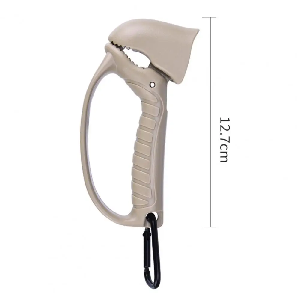 Fish Control Device Lightweight Fish Lip Gripper with Anti-slip Handle Carabiner for Easy Fishing Control Portable for Anglers