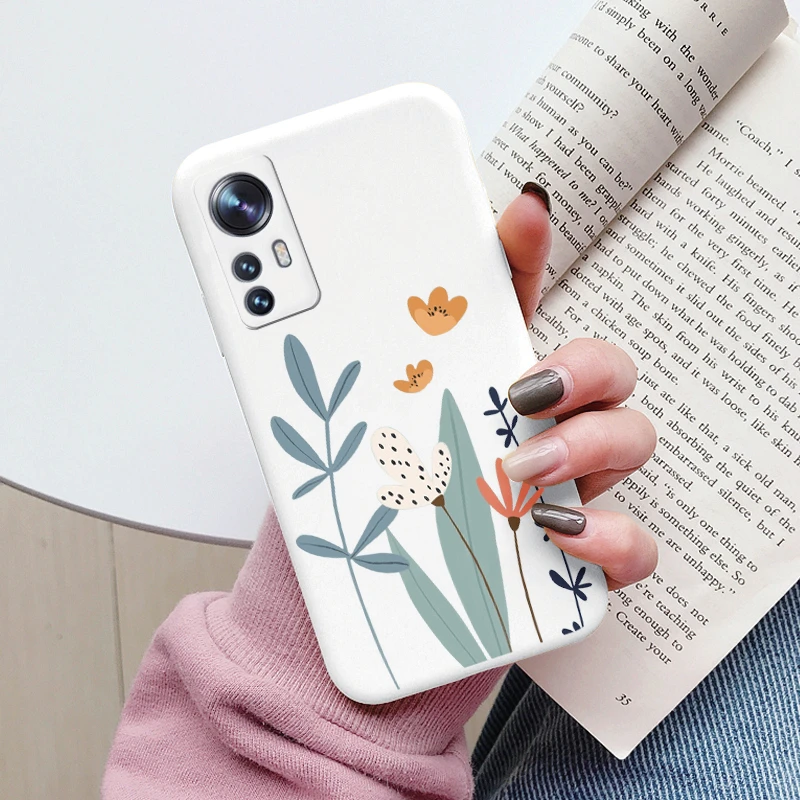 Charming Floral Owl Heart Matte TPU Soft Phone Case