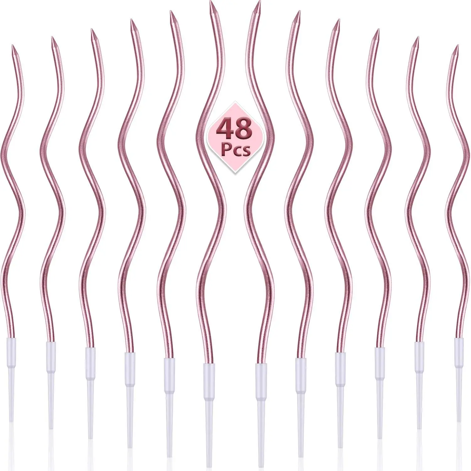 Set of Elegant Spiral Celebration Candles