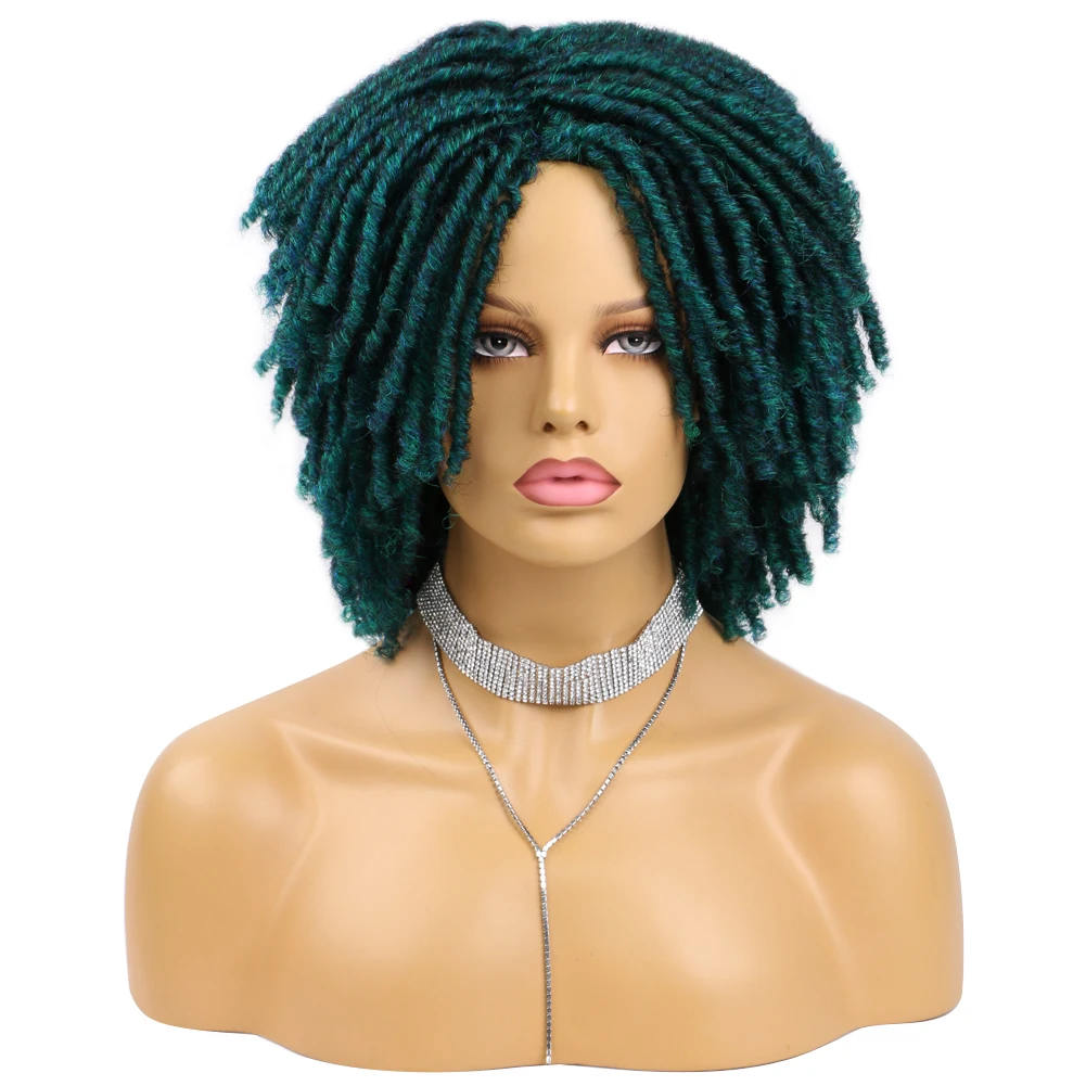 Dreadlocks Hair Wigs Faux Locs Hair Synthetic Middle Part Soul Locs Braids Wigs Curly Twist Wig For African Women Cosplay Daily supermax rhythm of soul part i dvd