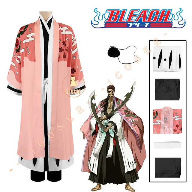BLEACH-Anime Bleach Cosplay Traje, 4ª Divisão Capitão Kimono, Bleach  Uniforme Terno, Conjunto completo, Roupas de Halloween - AliExpress