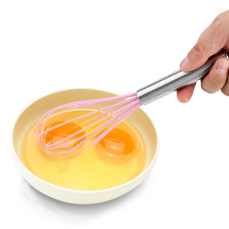 5Pcs Silicone Cooking Tool Sets, Heat-Resistant Kitchen Utensils-Spatula Scrapers Egg Beater Oil Brush