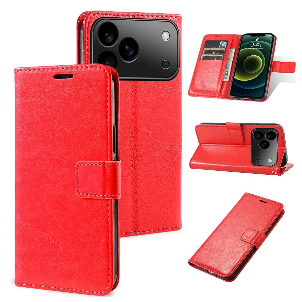 Premium Wallet Flip Leather Phone Case with Magnetic Closure