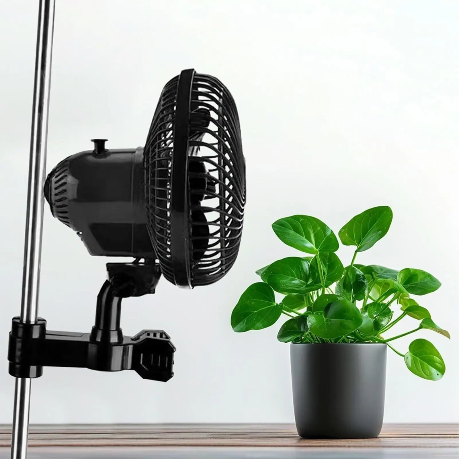 EU Plug Grow Tent Clip Fan with Oscillating Feature Quiet 2 Speed Powerful Air Circulator for Hydroponics Greenhouse Kitchen RV