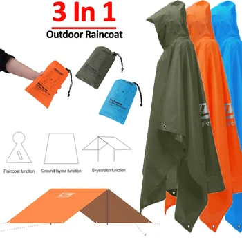 3-in-1 Long Rain Poncho 1