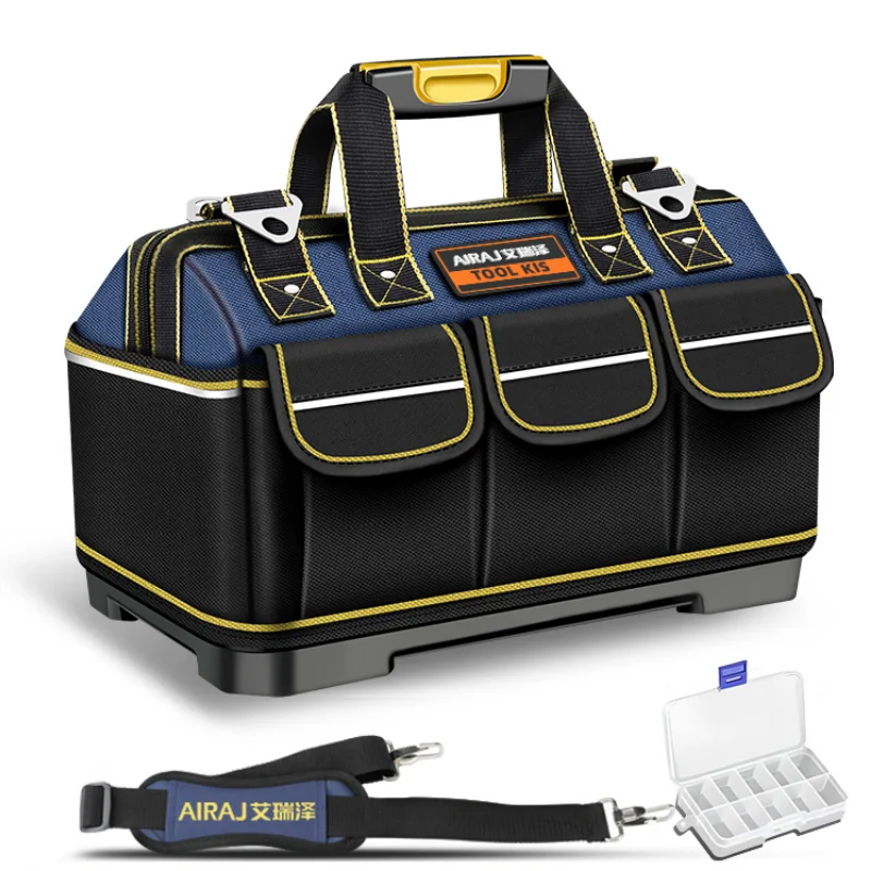 AIRAJ Multifunctional Tool Bags 1680D Oxford Cloth Electrician Bags Waterproof and Wear-Resistant High Capacity Storage Bags
