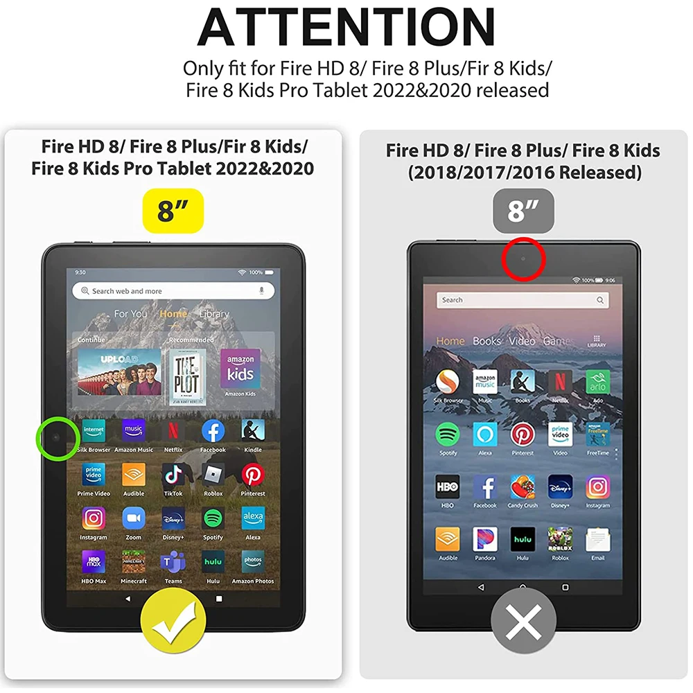 Premium Tempered Glass Screen Protector, 8-Inch Scratch-Resistant Protective Film