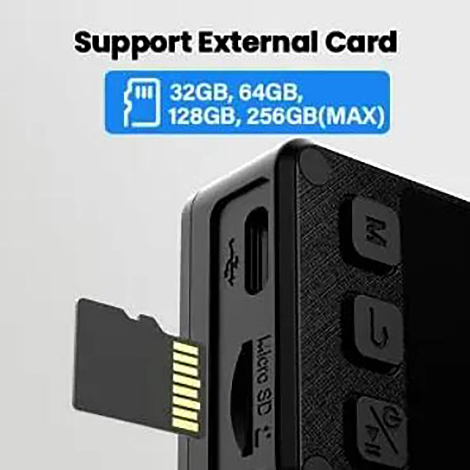 Vandlion A38 바디 마운트 카메라, 긴 배터리 수명, 4K 1080P FHD 녹화, IR 나이트 비전, 모션 감지, 스포츠 DV, 2000mAh