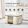 1/2/4/6pcs Storage Bag With Handles, Portable Clothes Storage Bag With Zipper For Clothes, Quilts, Household Wardrobe Organizer 5