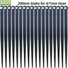OASIS 50-1000PCS Garden 1/4" Stake Fixed Stems Holder Support 11cm 20cm for Drip Irrigation 4/7mm Hose Pipe Inserting Ground 1