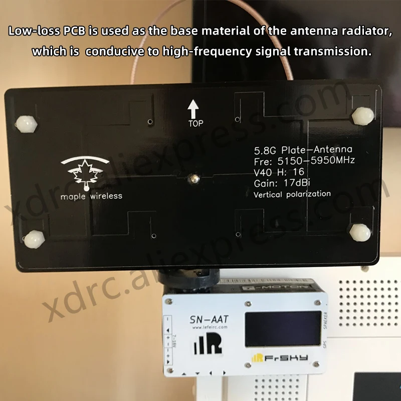 Maple  ׳ FPV Ϳ ̵ AAT  SMA RPSMA, HD VTX ڵ  SIYI HM30  , 5.8G, 17dBi