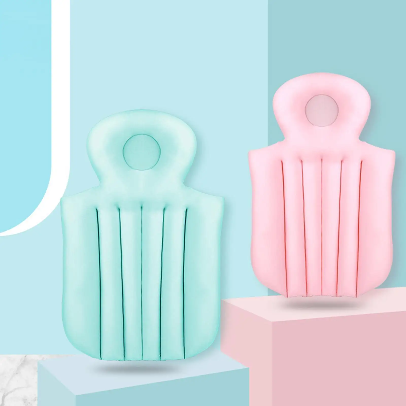 Full Body Bath Pillow Non-Slip Neck Back Shoulder Rest Cushion Washable B