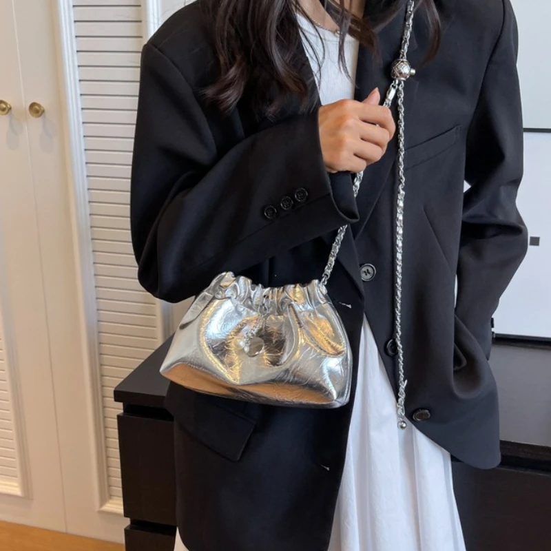 Y2K Millennium Bag Women 2026 New High Sense Shoulder Bags Summer Chain Bag Fashion Bucket Bag Messenger Bags Purses Handbags