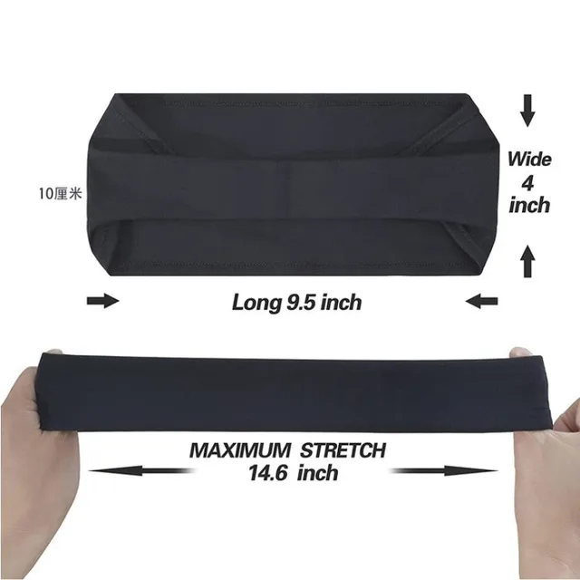 Men Women Sports Headband Sweatband Stretch Elastic Gym Fitness Running Yoga Headwrap Breathable Quick-dry Absorbent Hair Bands 4