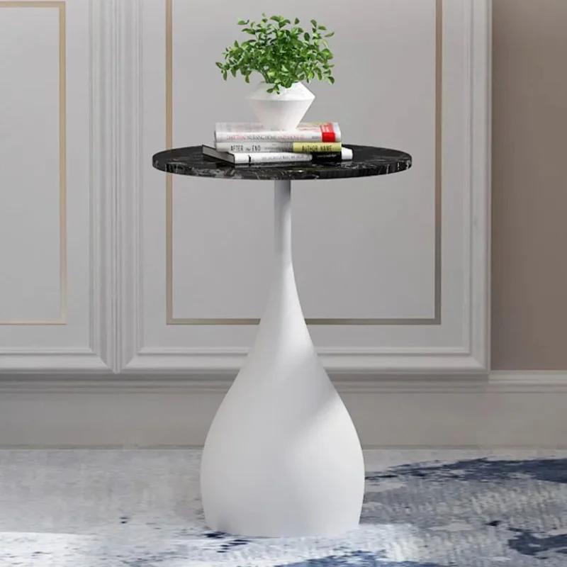 Table Basse De Salon Slate Coffee Table Round Table Bedside Table Iron Side Tables for Bedroom Living Room Furniture for Home